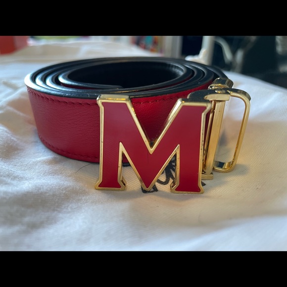 MCM Other - Red/black MCM reversible belt.